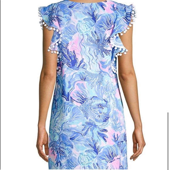 Lilly Pulitzer Astara Linen Dress with Pom-Poms - Picture 5 of 15